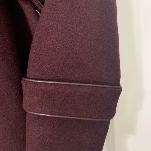 Vince Camuto Burgundy Wool Coat. size Small - Picture 10 of 13